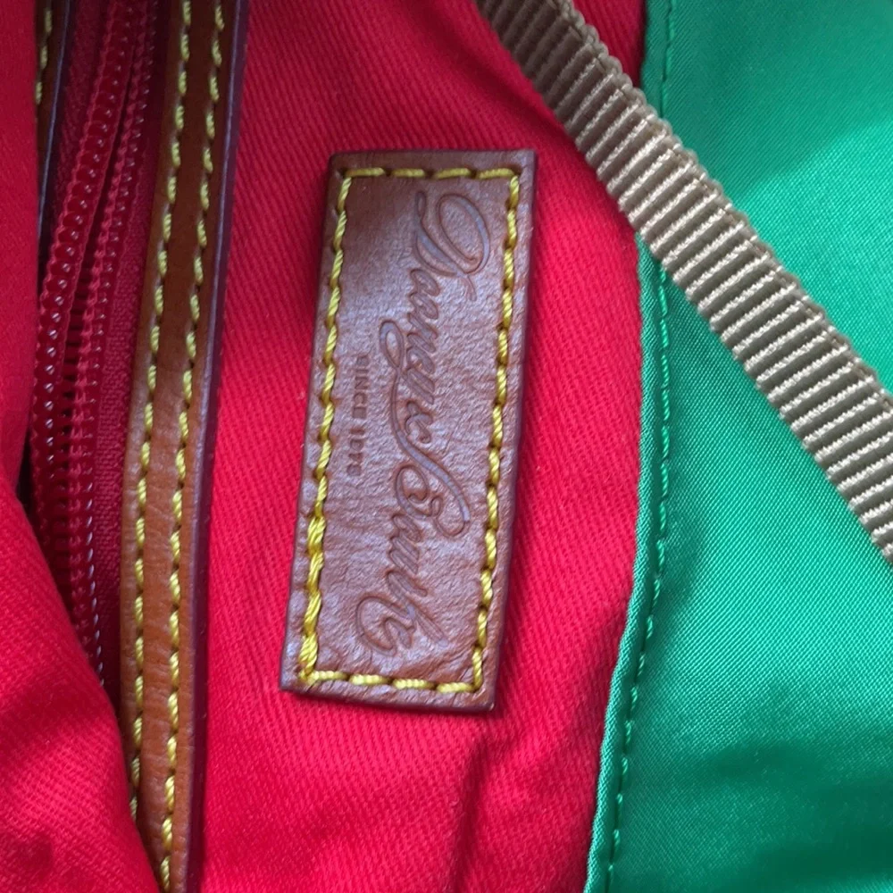 Dooney & Bourke Green and Brown Shoulder Bag - Picture 11 of 13